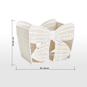 Charming Handmade Nursery Organizer Cute Decorative Toy <b>Bin</b> for Stylish Kids Rooms Homes Adorable Woven Kids Storage Basket - Product Image 5