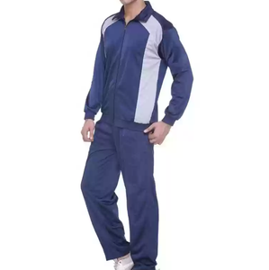 Nouveaux survêtements tendance pour hommes avec fermeture éclair sur le devant, vêtements de sport en polyester, jogging, survêtement avec logo personnalisé, respirant - Product Image 1