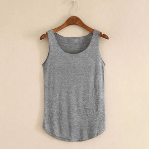 Solid Pink White <b>Red</b> Tank top Women 100%Cotton fabric Tank top Workout Running Sports Bra Fitness USA Size Women For Tank Top - Product Image 5