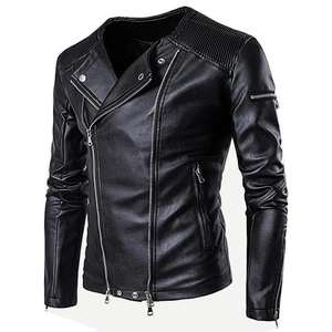 Blouson Moto Classique en Similicuir PU pour Garçons, Modèles Tendance 2026, Coupe Slim, Haute Qualité - Product Image 2