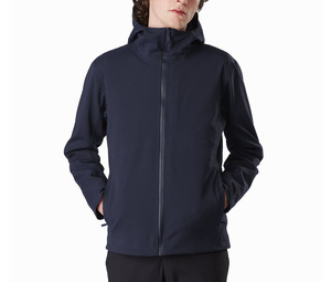 STYLIRO SPORTS Vente en gros personnalisée Veste coupe-vent imperméable respirante pour hommes et femmes pour la randonnée en plein air - à capuche, broderie écologique - Product Image 2