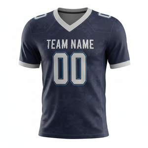 Camiseta de Práctica de Fútbol Americano Personalizada para Adultos, Manga Corta, Transpirable, Opción de Talla Grande, Cuello en V, 100% Poliéster - Product Image 6