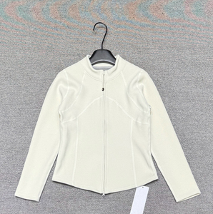 <span class=keywords><strong>Veste</strong></span> <span class=keywords><strong>polaire</strong></span> zippée intégrale pour <span class=keywords><strong>femme</strong></span>, col montant, coupe ajustée, douce et chaude, avec détails de coutures incurvées, plusieurs couleurs, pour yoga, gym, entraînement, course à pied - Product Image 5