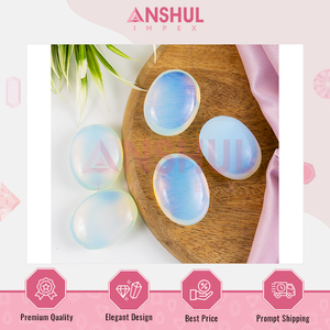 Piedra de Ópalo Sintético Natural Ovalada Pulida de 2.5 Pulgadas de la Mejor Calidad, Cristales Curativos de 1 kg para la Belleza y la Energía Positiva - Product Image 3