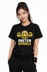 เสื้อยืดผู้หญิงฤดูร้อน สีกรมท่า ผ้าฝ้ายนุ่ม สวมใส่สบาย แขนสั้น ระบายอากาศได้ดี คุณภาพสูง ปรับแต่งได้ คอกลม โลโก้แฟชั่น - Product Image 1