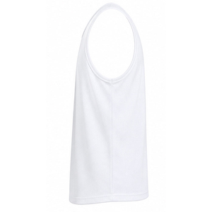 Débardeur sans manches blanc pour homme AMDAA ENTERPRISES AE-MTT-001, col rond, respirant, séchage rapide, tricoté, couleur unie, décontracté, 100% coton - Product Image 3