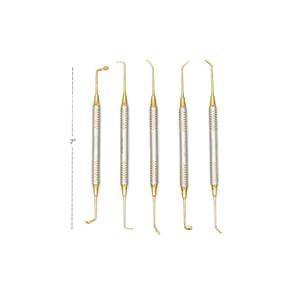 Juego de 5 Instrumentos de Acero Alemán de Alta Calidad para Levantamiento de Senos, Kit de Casete para Implantes Dentales, Manual de Blush Surgical - Product Image 1