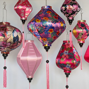 Vietnamese silk <b>lanterns</b> high quality handmade natural <b>bamboo</b> <b>lantern</b> traditional handicraft - Product Image 4