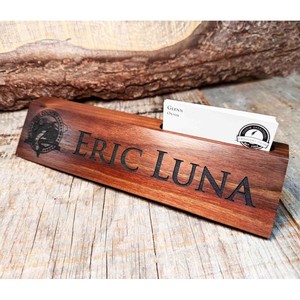 Walnut Wood Custom Bar Sign 3D Carved Logo - Wholesale Personalized Wooden Signs India - Product Image 2