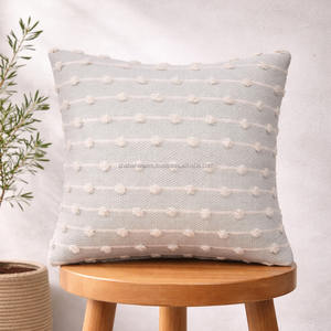 Black Striped Rustic Bohemian Cushion Cover Home Decor Cotton Handmade Pillow Cover Moroccan Pillow Case with Zipper - Product Image 5