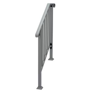 Corrimano in Ferro a 2 Gradini per Esterni, Elegante Componente per Scale da Giardino - Product Image 2