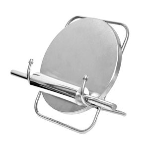 steel <b>Rolling</b> Board & <b>Rolling</b> <b>Pin</b> Set-Light Weight Food Safe Extra Long Design - Product Image 1