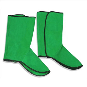 Couvre-chaussures en cuir ignifuge pour soudeur, protection industrielle robuste, qualité supérieure, cuir de vachette pleine fleur, protège-tibias de soudage - Product Image 3