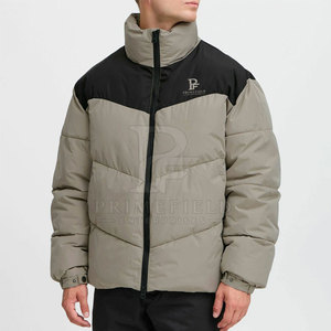 Best Selling Lightweight Men Casual Bubble <b>Jacket</b> Stand Zipper Front Waterproof Eco-Friendly Latest Design <b>Cheap</b> Price Custom - Product Image 2