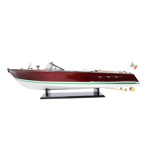 B091 OMH Ariston Speed Boat Model Edition Exclusive, bateau à moteur artisanal en bois de cèdre peint, décoration nautique, cadeau de Noël, 91.4Lx28Wx25.4H - Product Image 2