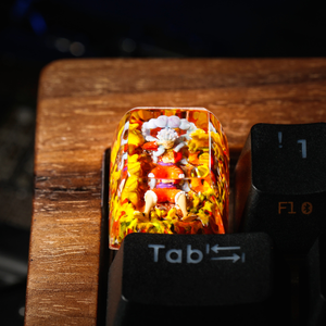 Teclas Artesanales Bosque Místico, Teclas Artesanales Personalizadas, Teclas Anime Lindas, Teclas Verdes, Juego de Teclas, Teclas de Madera - Product Image 3