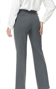 Breathable <b>Women</b> Straight Leg Flat Front Dress Pants Formal Straight Leg <b>Suit</b> <b>Trousers</b> <b>for</b> Office <b>Wedding</b> <b>Womens</b> Dress Pants - Product Image 6
