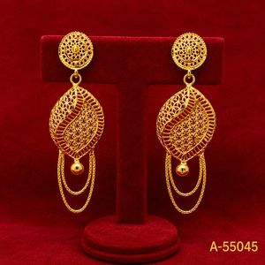 Boucles d'oreilles géométriques pour femmes, style vintage en argent tibétain, bijoux de fête de luxe plaqués or corail A-55040 - Product Image 5