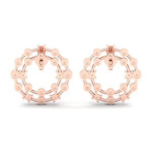 REYES Pendientes de Aro con Cierre de Rosca de Plata de Ley 925 y Moissanita, Estilo Minimalista, Oro de 14K y 18K, Joyería Fina para Boda - Product Image 4