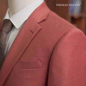 Traje de Dos Piezas a Medida para Hombre en Naranja Quemado Oscuro - Colección de Color Natural de Alta Gama |   Chaqueta y Pantalones de Corte Entallado de Lujo - Product Image 2