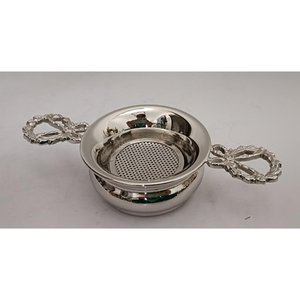 Passoire à thé en métal de haute qualité, finition couleur argent, poli miroir brillant, fabriquée par un fournisseur indien au meilleur prix - Product Image 1