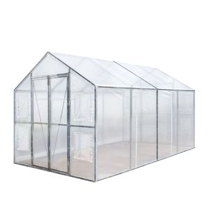 8 'X 13' TMG-GH813 serra per coltivare la tenda 20 Mil Ripstop rete Leno copertura in PVC zincato telaio in acciaio finestre avvolautiche per - Product Image 1