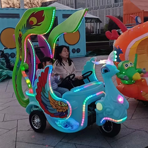 Coches eléctricos RC de alta visibilidad con luces LED para niños, ideales para alquiler en parques urbanos y ferias de jardín, con función de subida y bajada para la ciudad nocturna. - Product Image 2