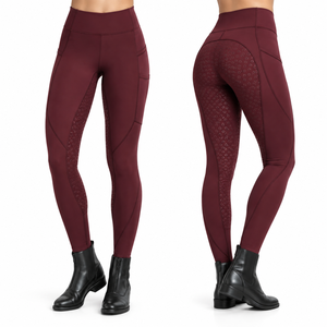Culottes d'équitation à ajustement parfait, leggings de compression, séchage rapide, respirantes, vêtements d'équitation OEM, jodhpurs pour femmes - Product Image 5