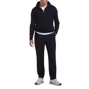 Suéter de Hombre con Cuello de Media Cremallera, Tejido, 56% Algodón, Antiarrugas, con Logotipo Frontal, para Invierno, con Color y Logotipo Personalizados - Product Image 6