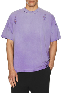 Distressed Ripped Men's T-<b>Shirt</b> Stonewashed Oversized <b>Baggy</b> Streetwear Heavyweight Cotton <b>Shirt</b> Loose fit Drop Shoulder - Product Image 6