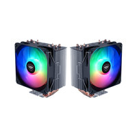 Pccooler-Enfriador de CPU silencioso, sistema de refrigeración de aluminio y cobre, con ventilador de aire, para PC, carcasa de ordenador, tubo de calor, 28