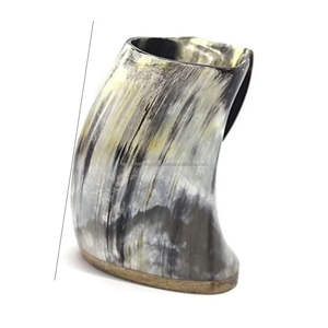 Vente chaude Taille Personnalisée Logo Sculpté Corne De Buffle Chope Meilleure Qualité Sculpté À La Main Animal Décoration Poli Ox/Vache Corne - Product Image 1