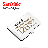 Carte microSDHC MAX ENDURANCE, SQQVR 128G, UHS-I, C10, U3, V30, 100 Mo/s R, 40 Mo/s W, adaptateur SD
