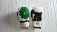 Guantes de Boxeo Profesionales de Cuero Vacuno, Tallas 8oz-16oz, con Cordones, Absorción de Humedad en la Muñeca, Agarre Antideslizante, Personalizables, Deportivos