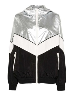 Windbreaker Jacket Men Fashion Custom Nylon Zip up Coat Black White Silver Tone Windproof Waterproof Custom Anorak Jacket - Product Image 6