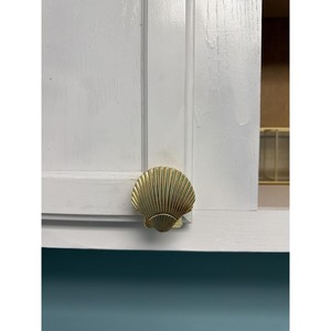 Vintage Brass Shell <b>Drawer</b> <b>Pulls</b> Wholesale | Handcrafted Cabinet Handles India - Product Image 6