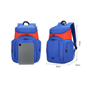 Sac à dos de sport bleu pour le basketball, multi-poches, compartiment de rangement pour chaussures, durable, haute qualité, résistant, personnalisable - Product Image 2