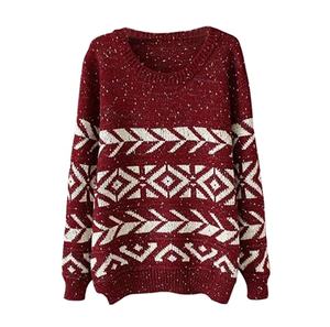 เสื้อสเวตเตอร์ไหมพรมแขนยาวคอกลมสำหรับผู้หญิง คุณภาพสูง ใส่สบาย ระบายอากาศได้ดี แห้งเร็ว ปรับแต่งได้ - Product Image 3