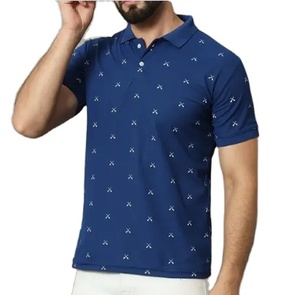 Polo T-shirts imprimés en gros, T-shirts Polo en polyester pour hommes, Polos vierges pour sublimation, Polos personnalisés avec logo, Chemises de golf - Product Image 4