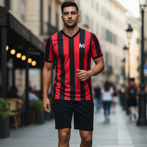 <b>Athletic</b> Fit Soccer Jersey Sublimated Print Football Kit Sweat Absorption Team Uniform Custom Pattern Soccer Clothing - Product Image 6