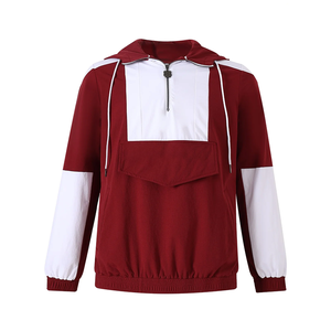 Chaqueta Cortavientos de Talla Grande, Ligera, Tipo Pullover, Resistente al Agua, para Uso en Exteriores, con Capucha - Product Image 1