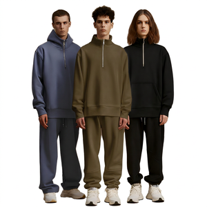 Veste polaire unie pour homme, zippée, coupe oversize, finition délavée, respirante, écologique, directement de l'usine - Product Image 3