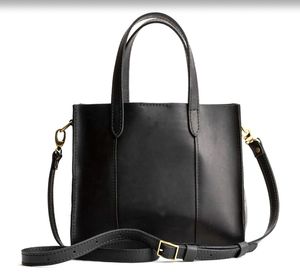 Wholesale Premium Quality Women Genuine Leather Crossbody Tote Bag Fashion <b>Shoulder</b> Bag Modern Black Office Travel Bag - Product Image 1