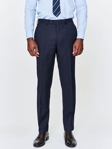 Pantalon de costume formel pour homme en toile, taille mi-haute, style Old Money, coupe ample et large, vintage, décontracté, pour le travail et le bureau - Product Image 3