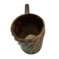 Tasse en bois au design moderne personnalisable avec couvercle et logo fantaisie pour hôtels restaurants maison tasse à boire de bière économique