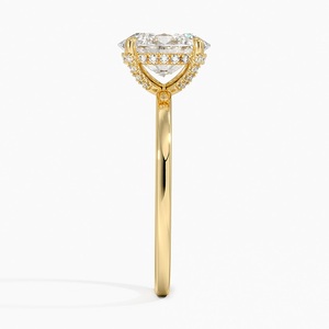 Bague de fiançailles romantique en or, style diamant étincelant, bijou de mariage élégant, cadeau pour la mariée - Product Image 2