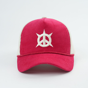 Wholesale Customizable Sports Baseball <b>Cap</b> 100% Polyester Common Fashionable <b>Corduroy</b> Embroidered Logo Curved Outdoor Design - Product Image 4