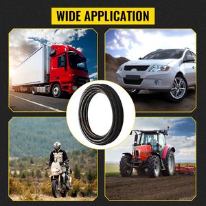 Manguera Hidráulica de Goma Enrollada de 3/4 Pulgadas x 50 Pies con 2 Trenzas de Alambre de Acero de Alta Resistencia, 3120 PSI, para Cilindros Hidráulicos - Product Image 3