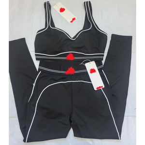Conjunto de Yoga para Mujer, Ropa Deportiva sin Costuras, Tallas Grandes, Conjunto de 2 Piezas, Cintura Alta, Fabricante, Venta al Por Mayor, Logotipo Personalizado - Product Image 1