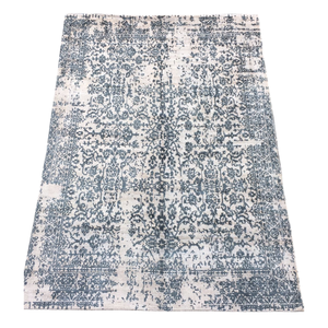 Tapis géométrique en laine tissé à la main sur mesure 10'x14' Rouge et crème traditionnel à poils ras avec support en coton pour maison de luxe - Product Image 4